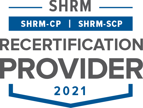 SHRM Recertification Provider CP-SCP Seal 2021